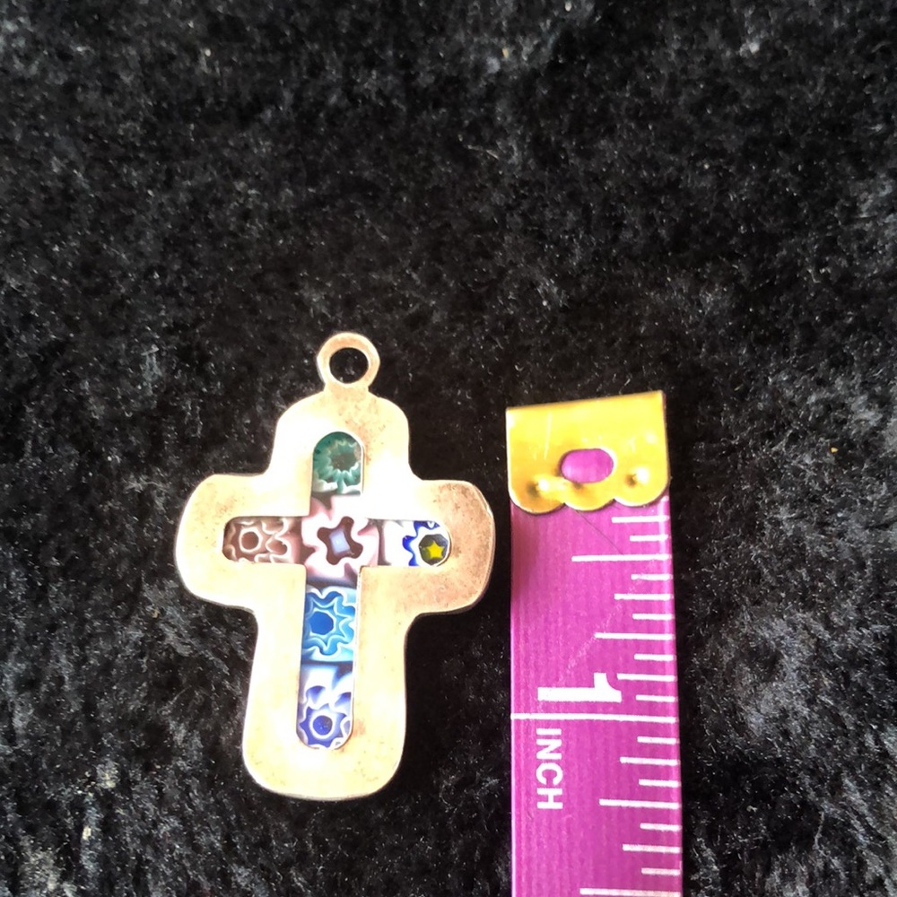 Inlaid tile cross - Picture 2 of 2